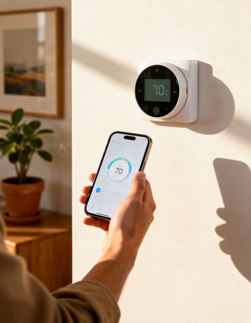 Smart thermostat helping a Coachella Valley family control home temperature and energy use